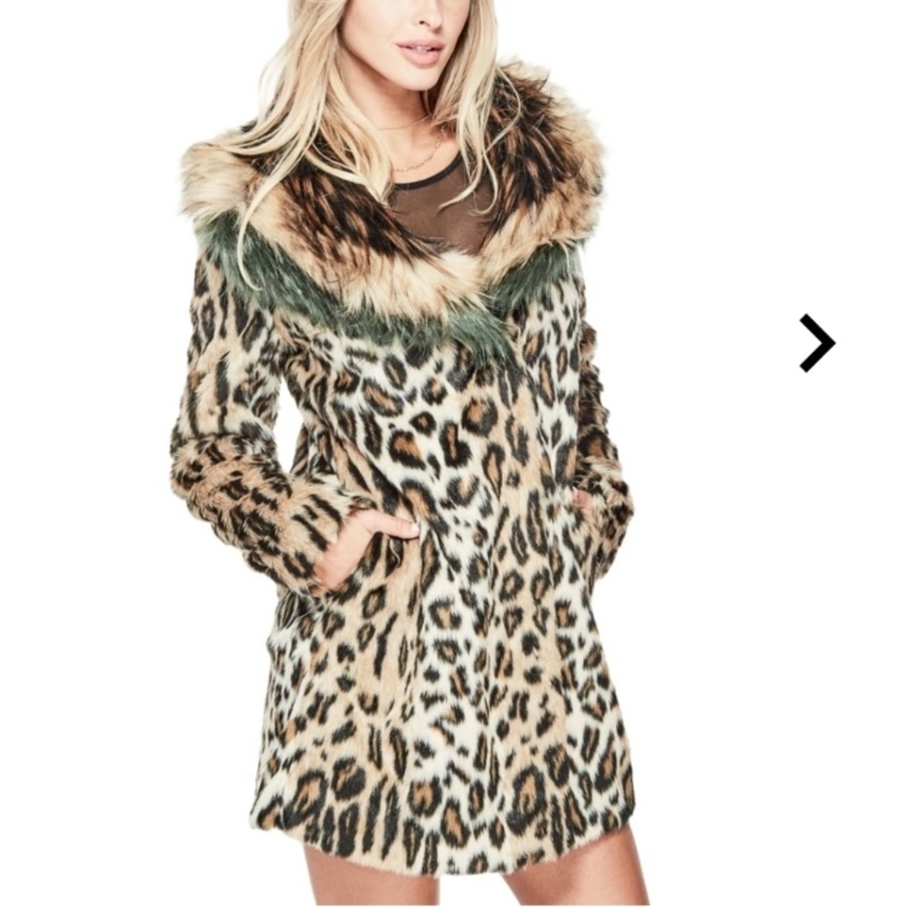 Guess Natalia Faux Fur Camilla Cabello Jacket 8